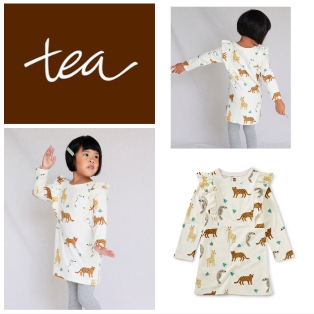 Tea Ruffle Dress Peruvian Friends. Size 12